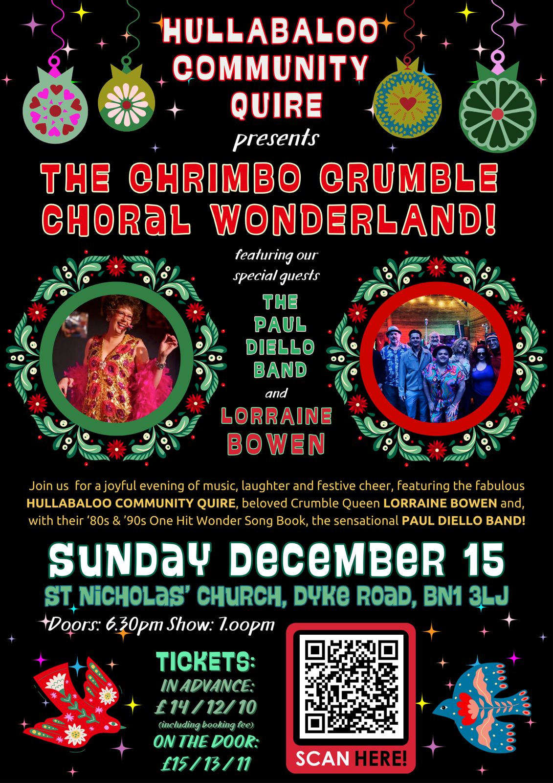 Lorraine Bowen and the HULLABALOO Choir Sunday 15th December ’24