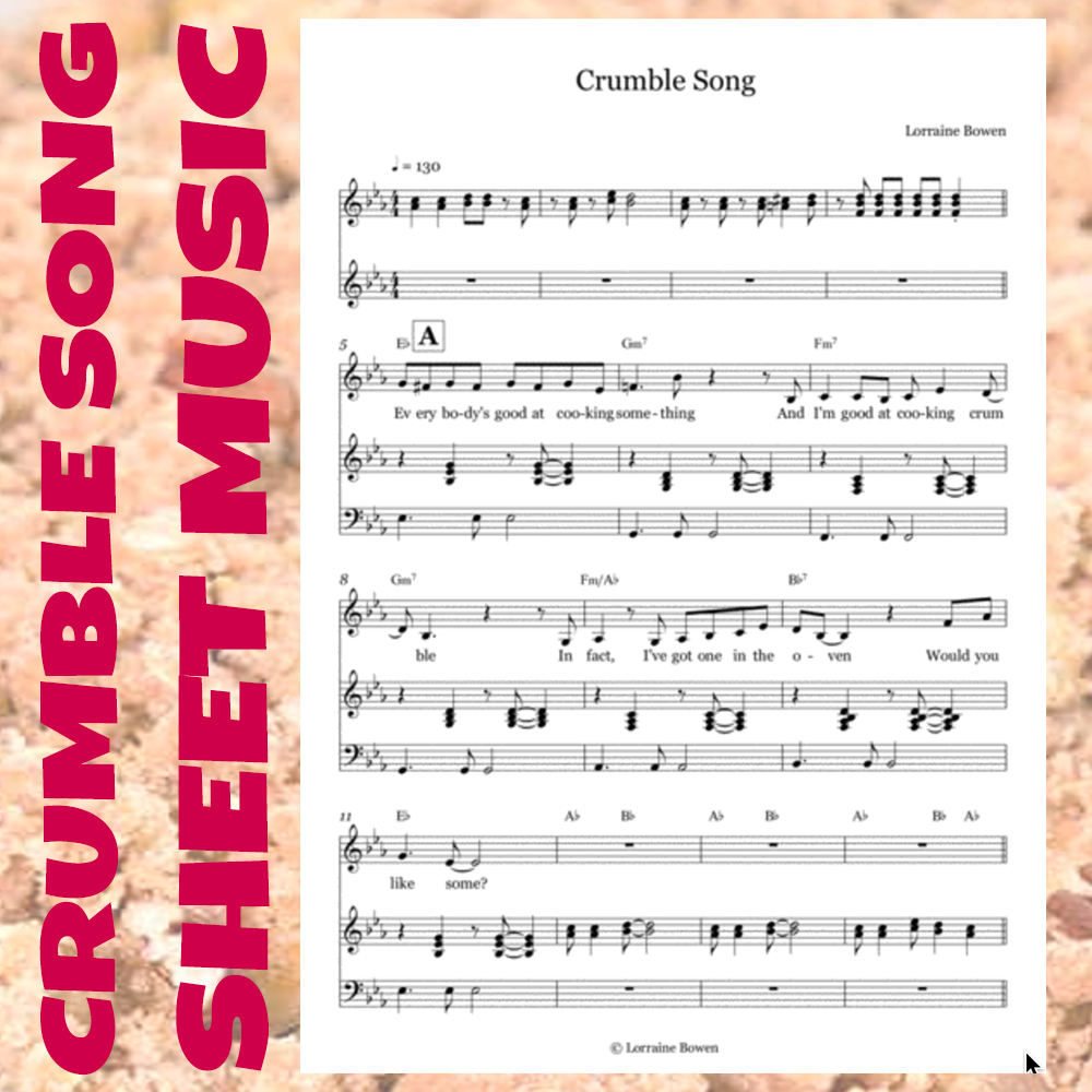 Crumble Song - Sheet Music